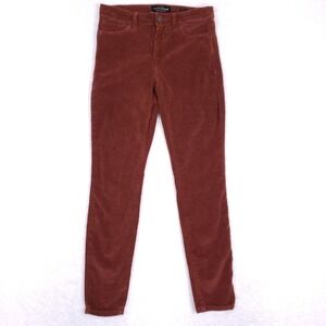 Lucky Brand Pants Ava Skinny 2/26 Rust Corduroy Boho Chic Retro Vibes